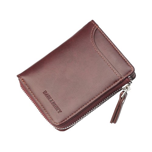 LG1020 Men's Zipper Wallet Purple