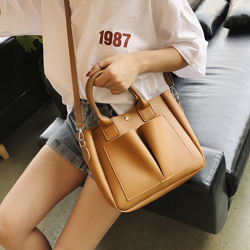 KW80423 Bucket Tote Bag Brown