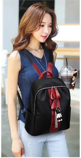 KW80441 TRAVEL CASUAL BACKPACK WINE RED