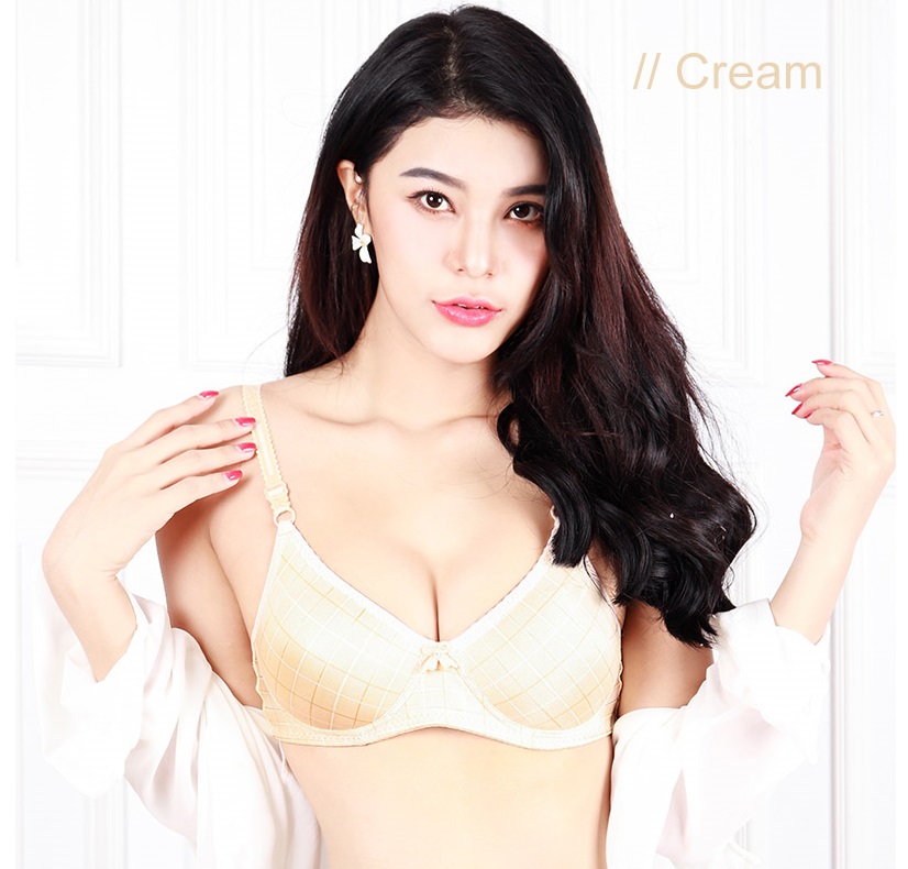 QA-626 LADIES SUPPORT BRA CREAM