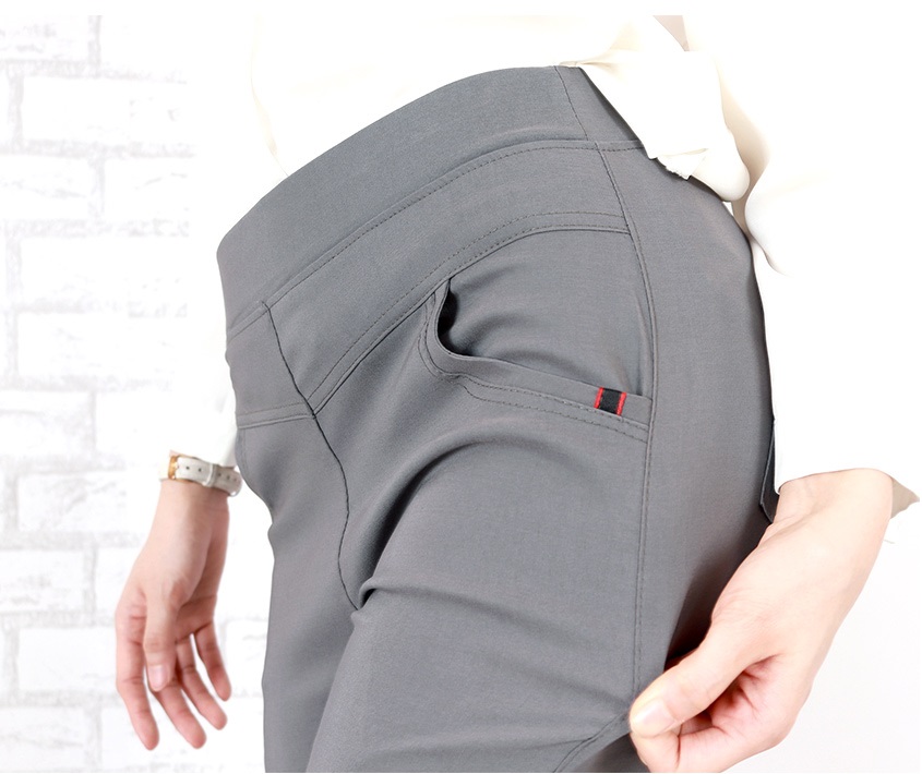 QA-636 STRETCHABLE PANTS GREY