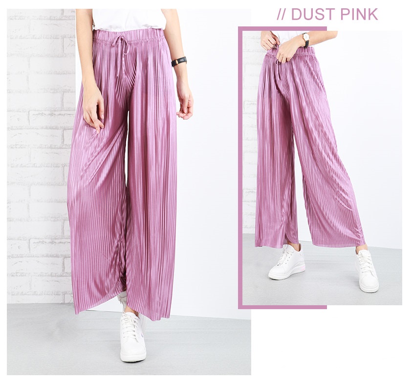 QA-641 LADIES CASUAL PANTS DUST PINK