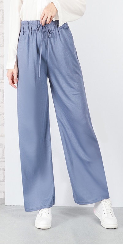 QA-649 FLATTERING WOMEN'S PANTS BLUE