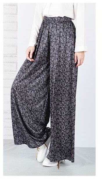 QA-650 PLUS SIZE PRINTED PANTS FLOWER