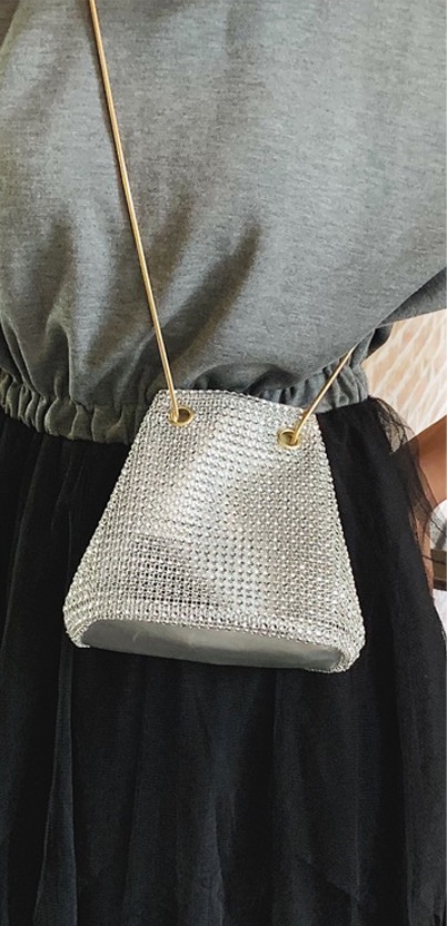 KW80465 WOMEN'S BUCKET BAG SILVER