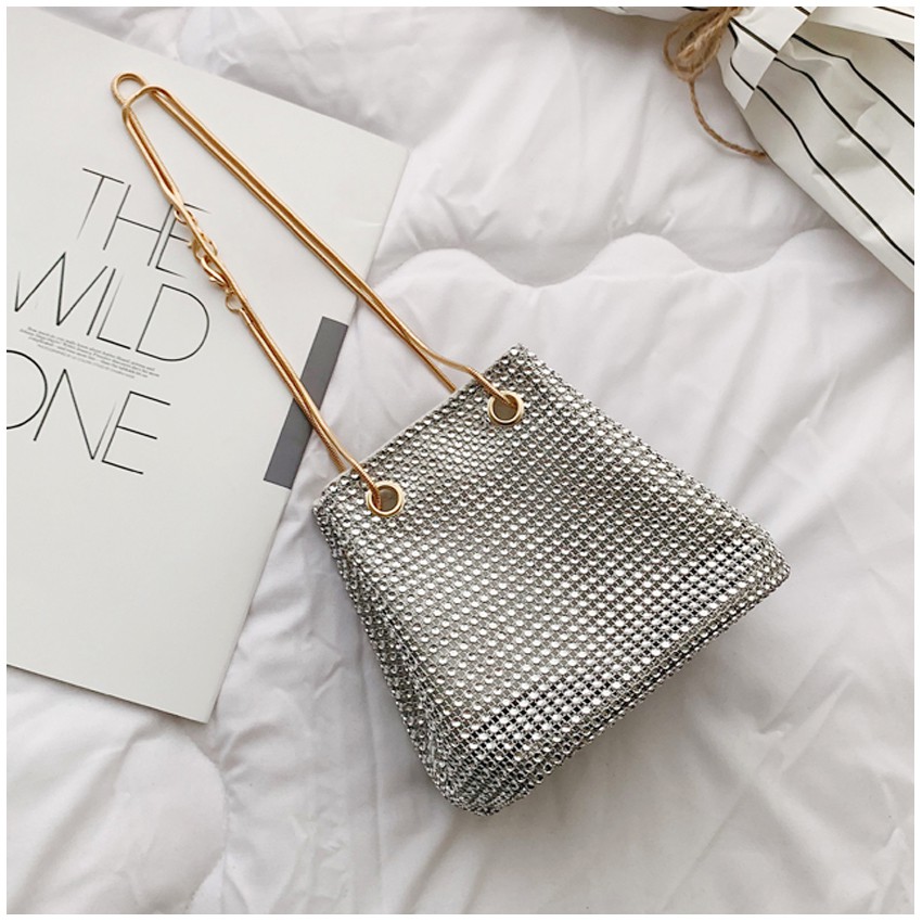 KW80465 WOMEN'S BUCKET BAG SILVER