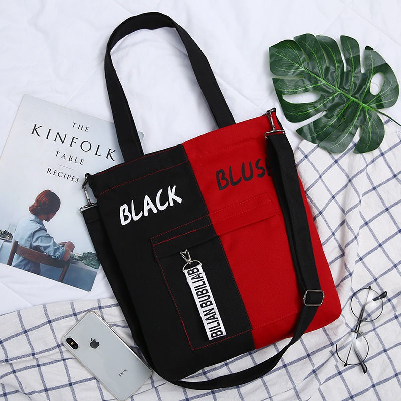KW80477 CASUAL BAG BLACK RED