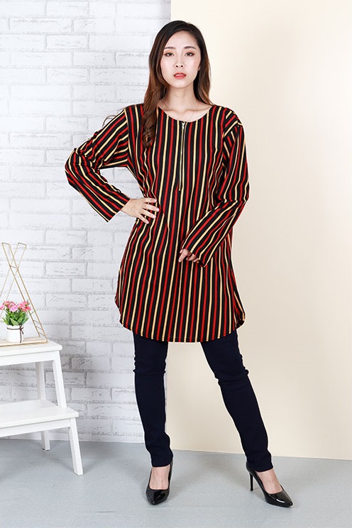 QA-667 STRIPED BLOUSE 07