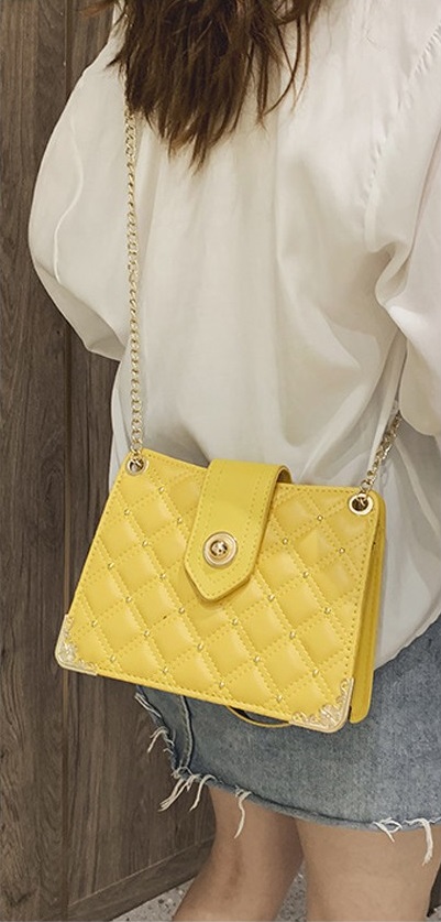 KW80515 STYLISH SHOULDER BAG YELLOW