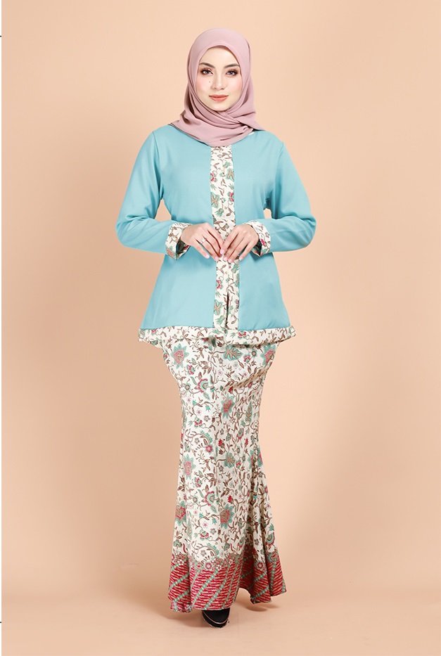 QA-691 ALEEYA MODERN KEBAYA DUST BLUE