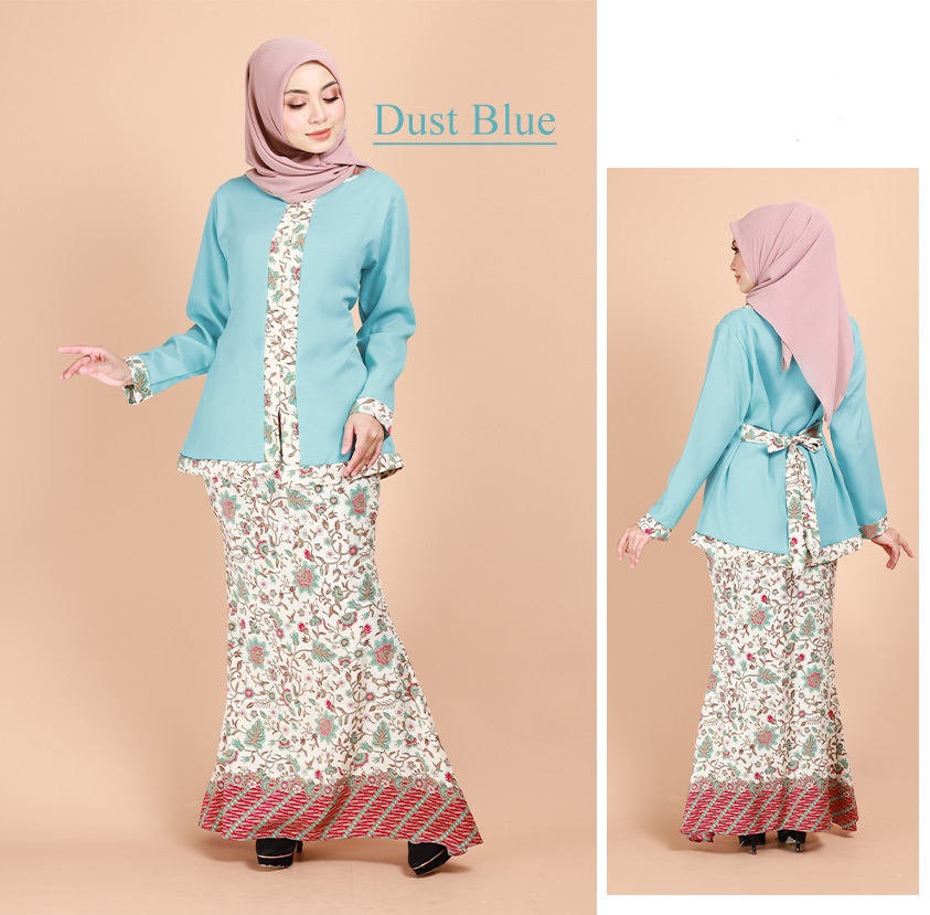 QA-691 ALEEYA MODERN KEBAYA DUST BLUE