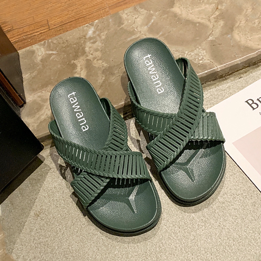 KW80539 STYLISH WOMEN'S SHOES GREEN