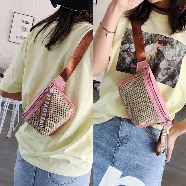 KW80586 CASUAL SLING BAG PINK