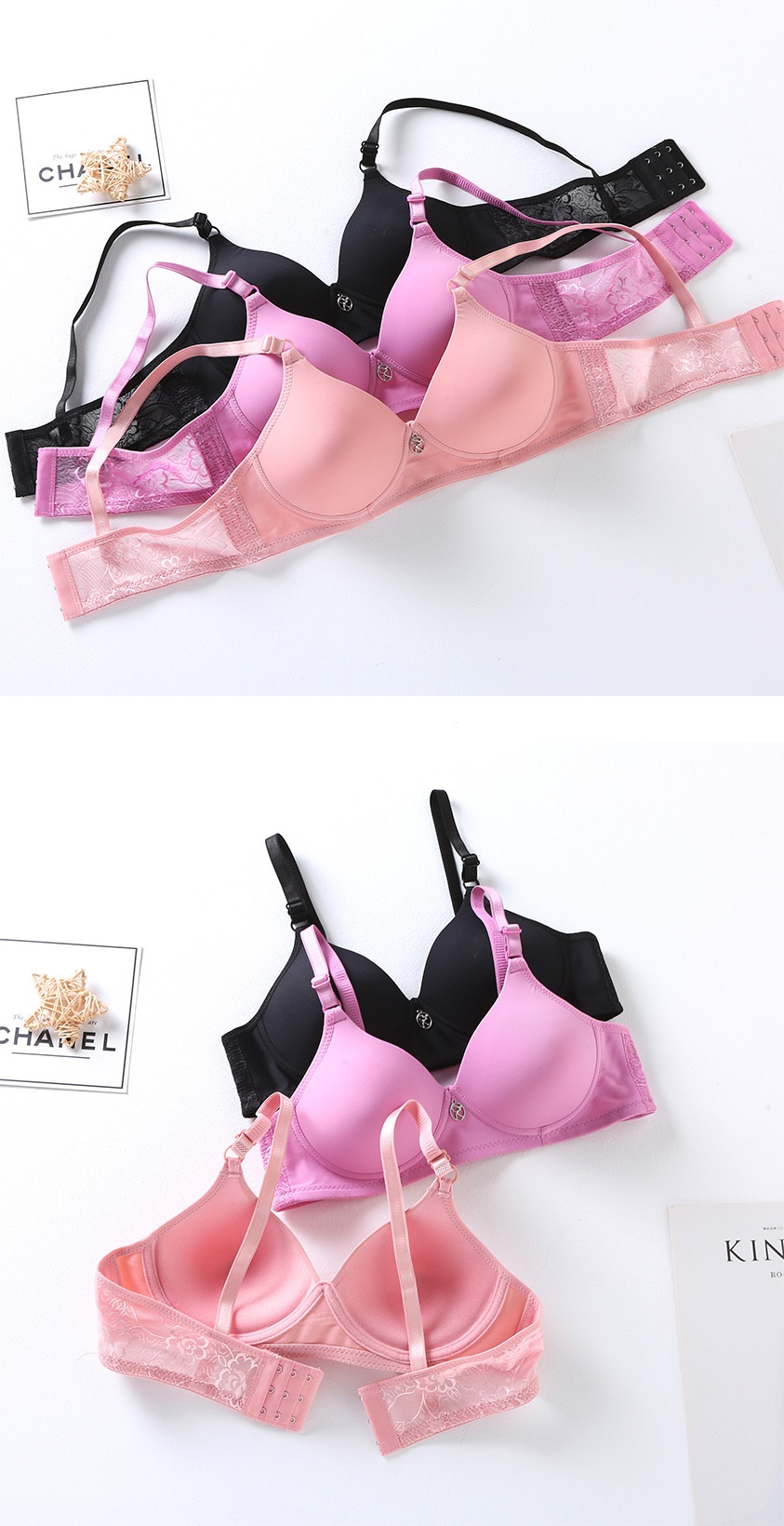 QA-705 SEAMLESS BRA BLACK