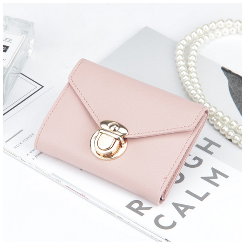 KW80674 BASIC WOMEN'S PURSE LIGHT PINK