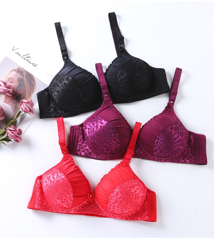 QA-718 SEXY LACE BRA RED