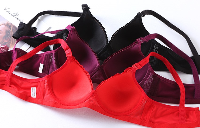QA-718 SEXY LACE BRA RED
