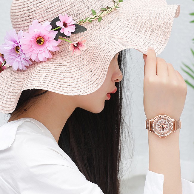 KW80701 ROUND FLOWER WATCHES ROSE GOLD