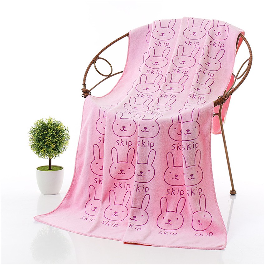 KW80710 CUTE TEDDY TOWEL PINK