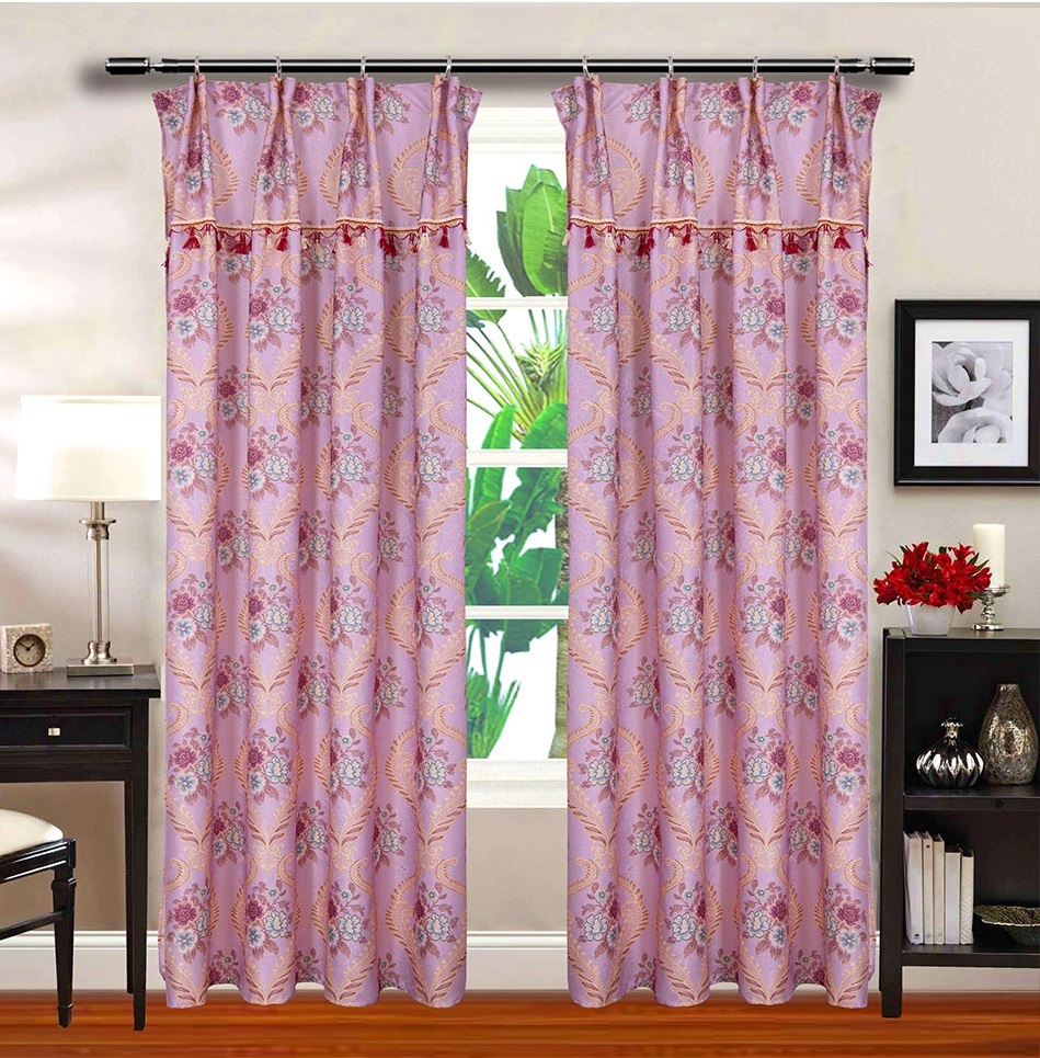 QA-721 CLASSIC STYLE CURTAIN DUST PURPLE