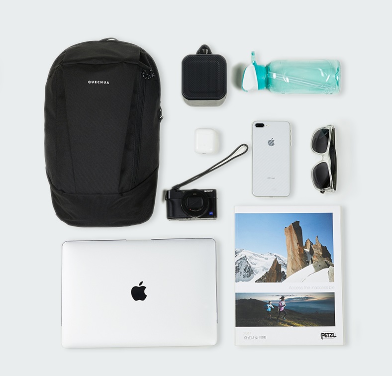 QA-726 UNISEX HIKING BACKPACK BLACK