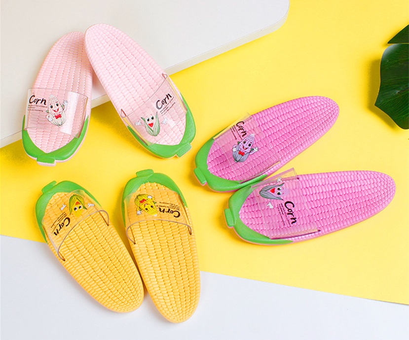 QA-730 KIDS LITTLE CORN SANDAL LIGHT PINK