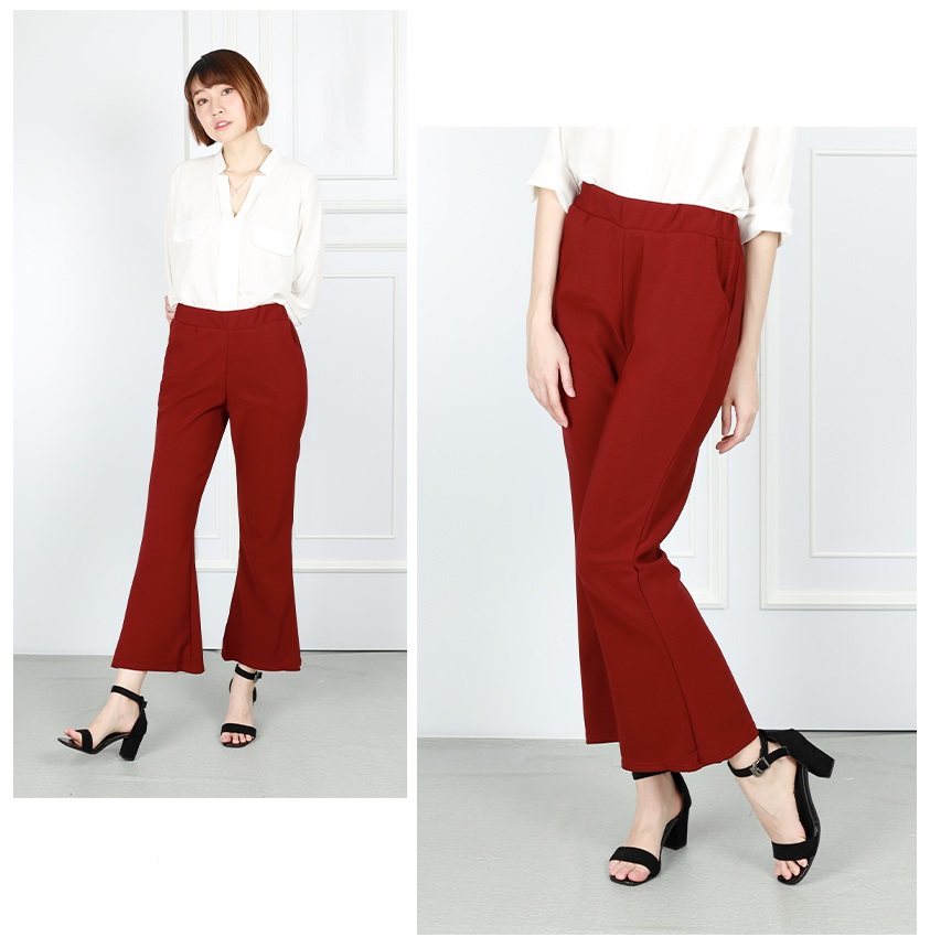 QA-762 WOMEN'S FASHION PANTS MAROON