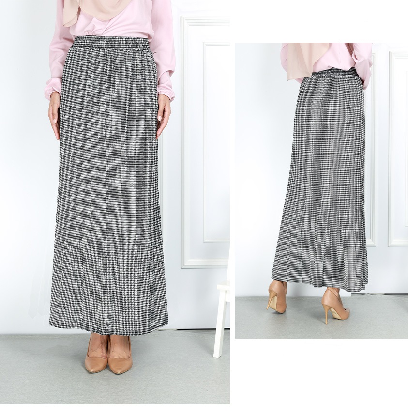 QA-761 WOMEN'S PRINTED SKIRT O1