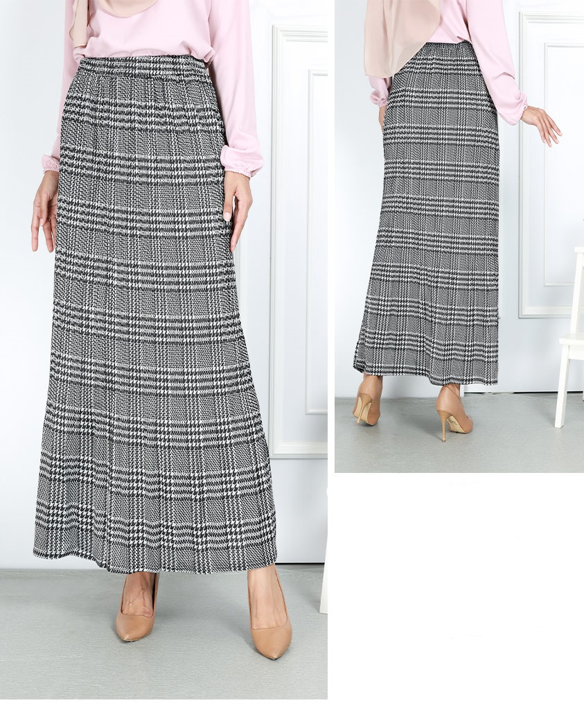 QA-761 WOMEN'S PRINTED SKIRT O2