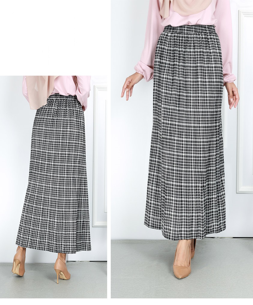 QA-761 WOMEN'S PRINTED SKIRT O3