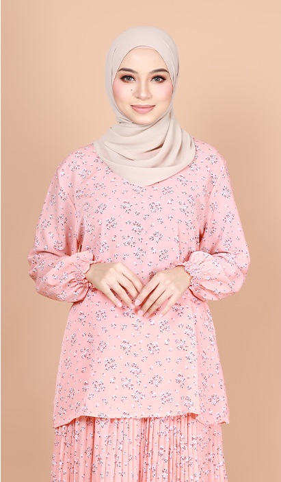 QA-766 LOVELY PRINTED SET WEAR PINK
