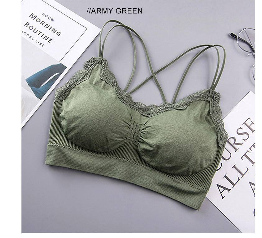 QA-767 CROSS TUBE BRA ARMY GREEN