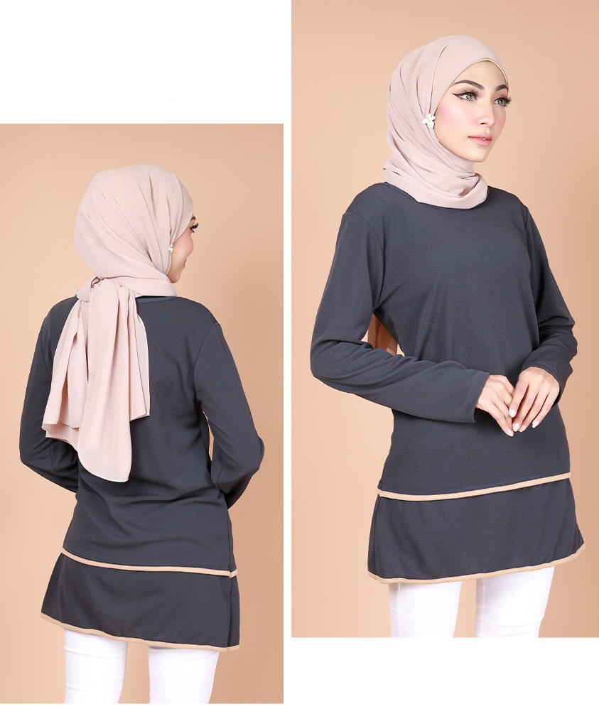 QA-772 ATIQA BLOUSE GREY