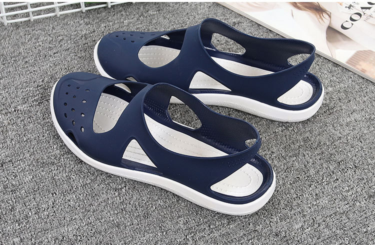 QA-773 SLIP ON FLAT SANDAL BLUE