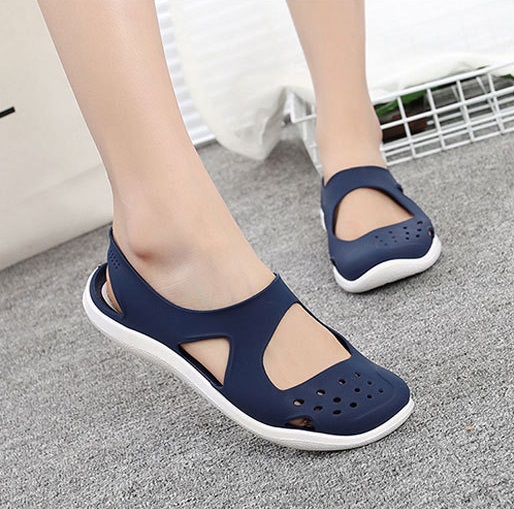 QA-773 SLIP ON FLAT SANDAL BLUE