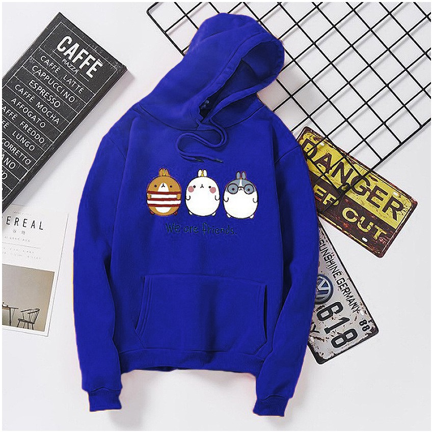 KW80735 CUTE WOMEN'S HOODIE BLUE