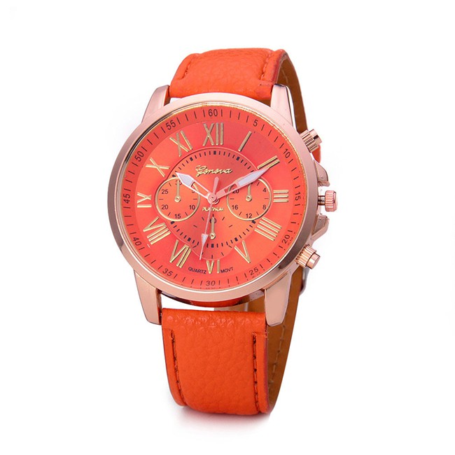 KW80754 Leather Watches Orange