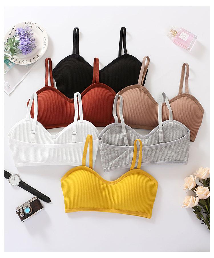 QA-778 KOREAN TUBE PADDED BRA BLACK