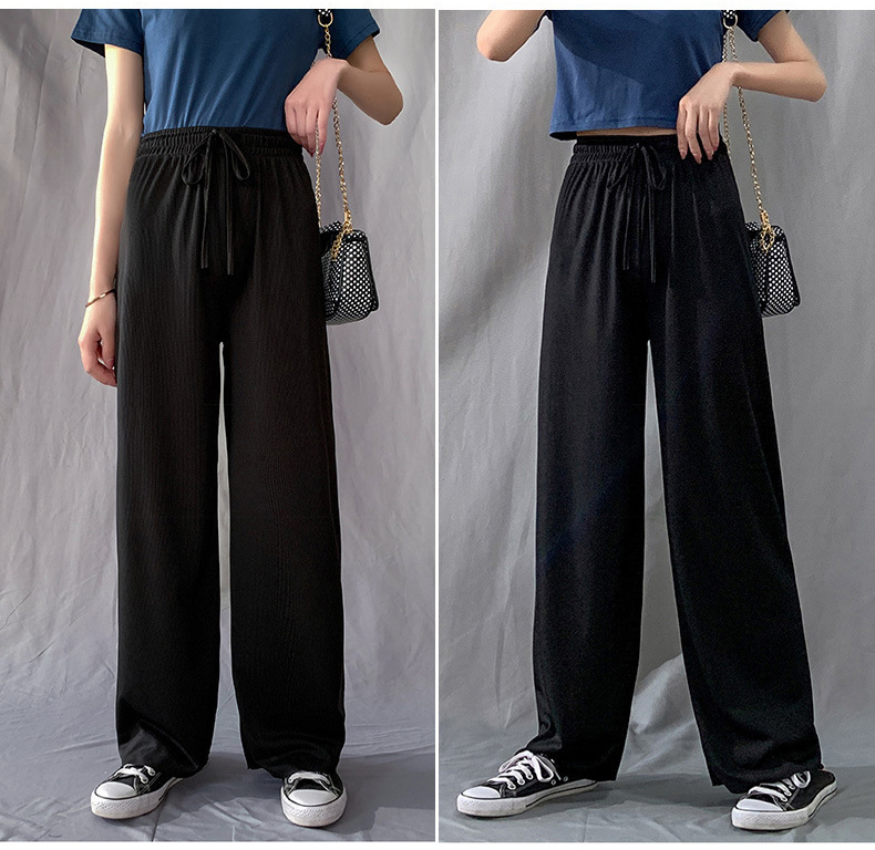 QA-780 CASUAL SUMMER PANTS BLACK