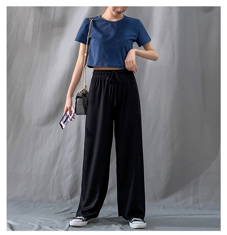 QA-780 CASUAL SUMMER PANTS BLACK