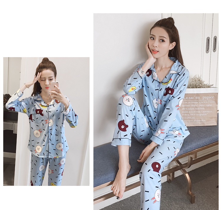 QA-784 ICE SILK SET PYJAMAS  01