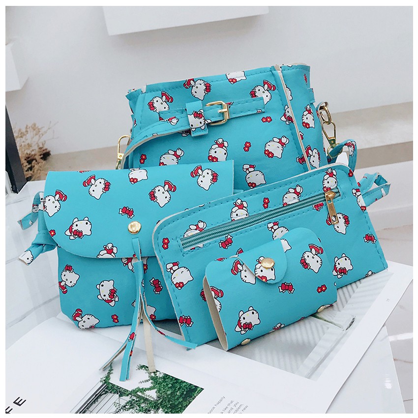 KW80841 4 In 1 Hello Kitty Bag Light Blue