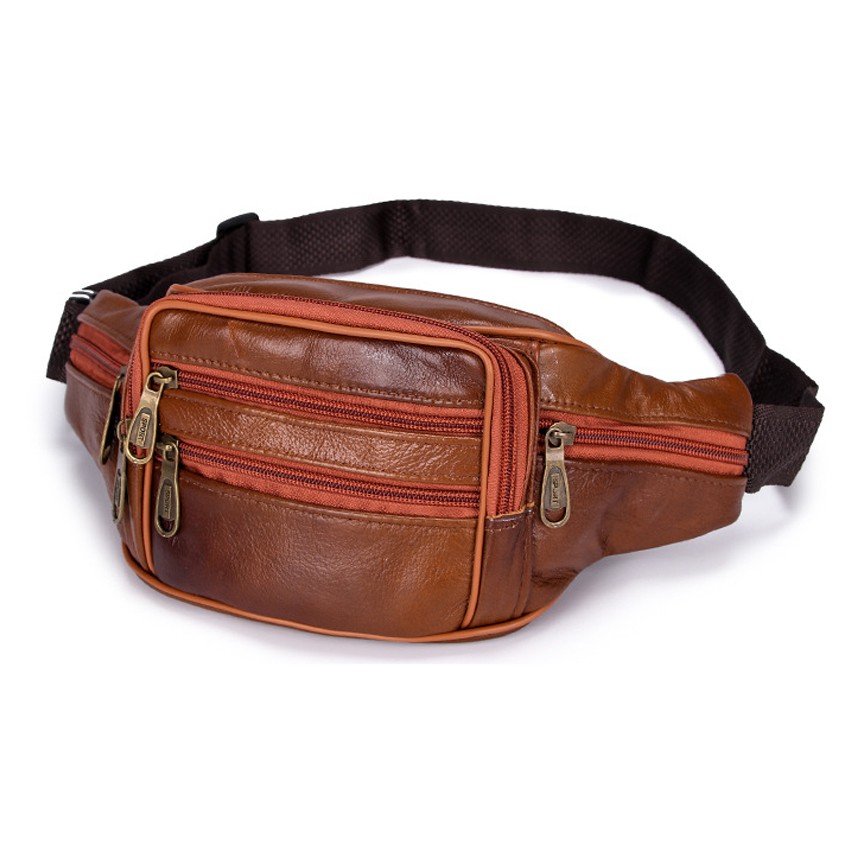 KW80844 Men Chest Bag Light Brown
