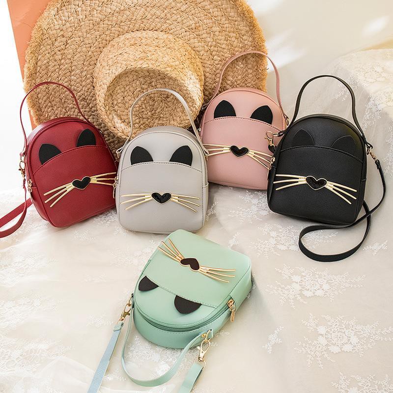 KW80909 Cute Cat Bag Black