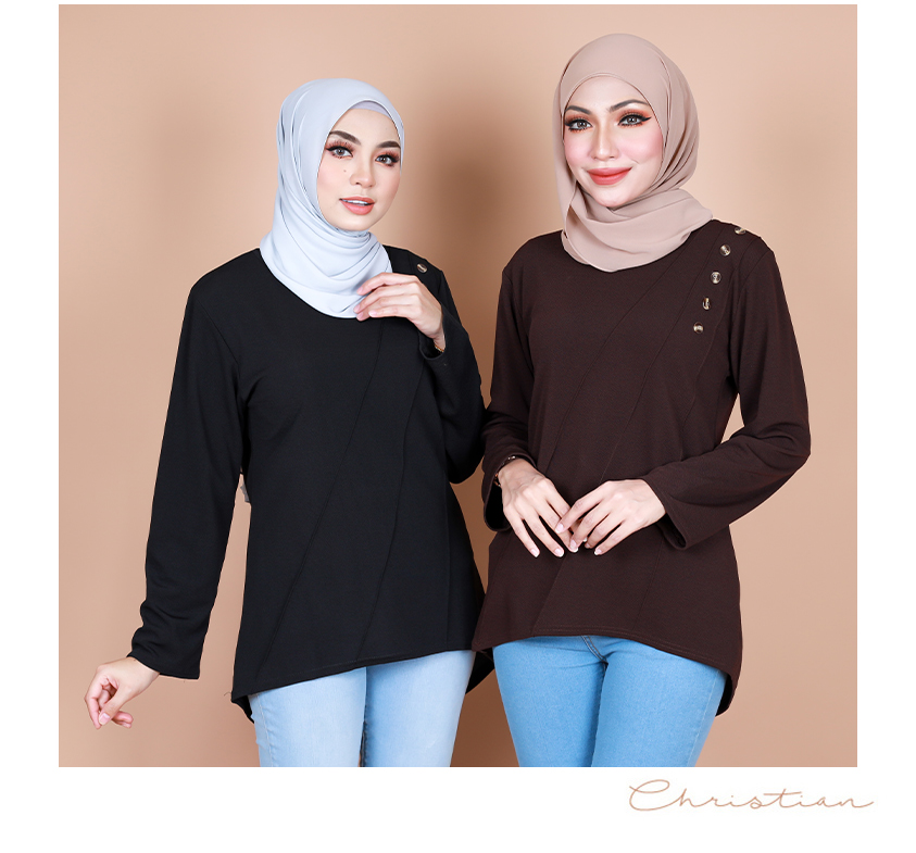 QA-845 - Stylish Simple Blouse Blue