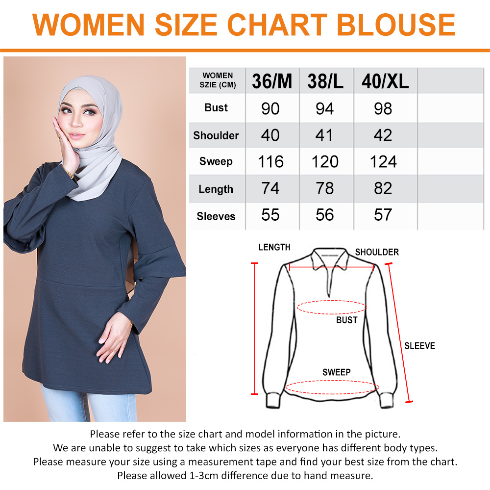 QA-870 - Fashion Dual Sleeve Classic Blouse Grey