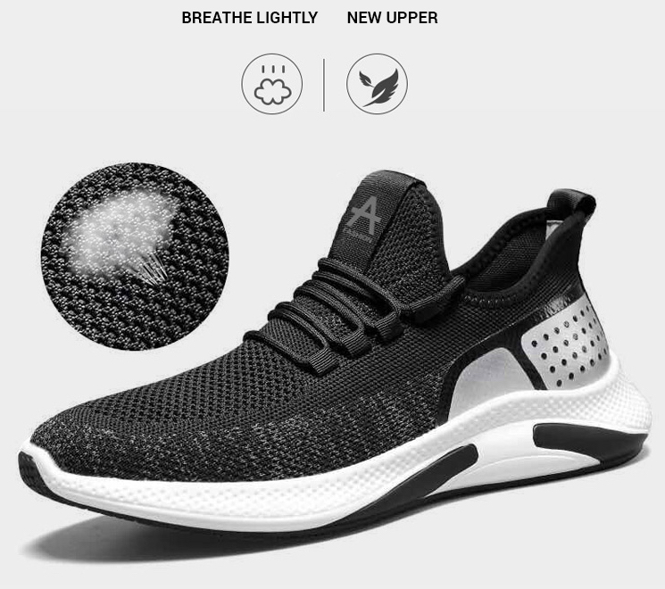 QA-848 - Stylish Men Sneakers Black