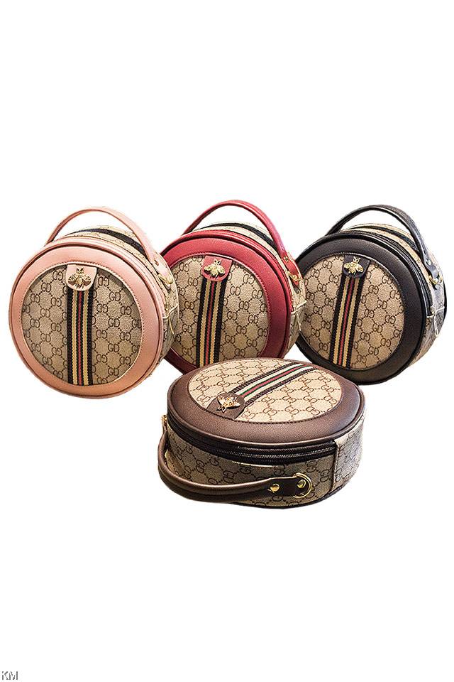 QA-861 - Stylish Round Sling Bag Red