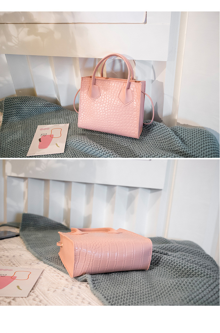 QA-862 - Stylish Square Sling Bag Pink