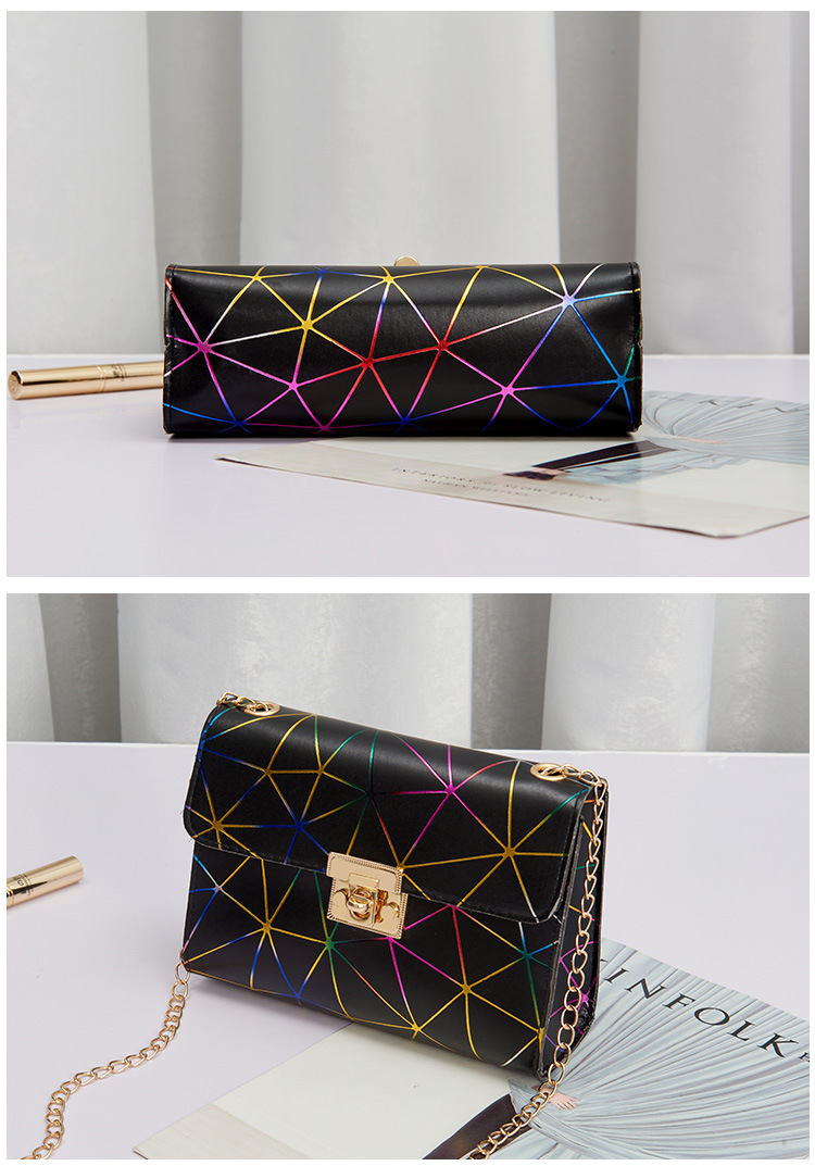 QA-863 - Trendy Line Sling Bag White
